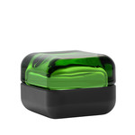 Glasbox 6cm grün-schwarz
