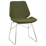 Stuhl Tove, Grün + Metallfuß, 2er Set