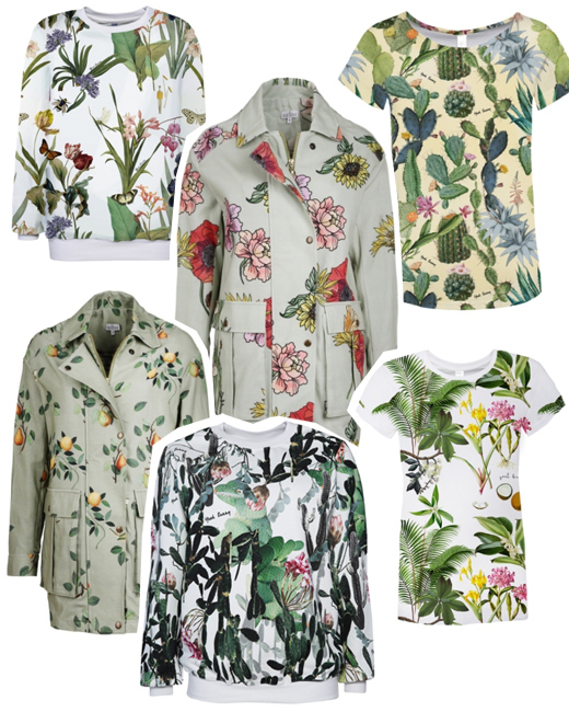 Sweatshirt, T-Shirt, und Parka von Yeah Bunny mit Blumen, Flora und Botanik Palmen Print