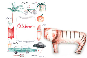 Poster California und Stofftier von Gretas Schwester mit Illustration von Sarah Neuendorf gewinnen