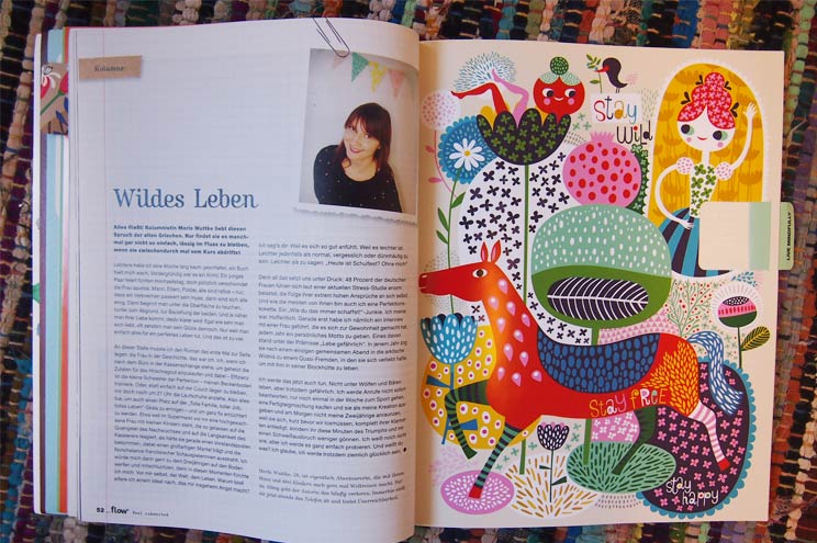 Flow Magazin Kolumne von Merke Wuttke und Illustration von Helen Dardik