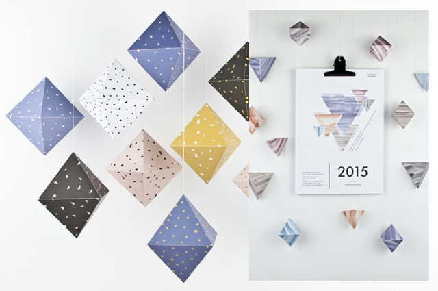 DIY Baumschmuck zum Selber Basteln aus Papier und Kalender 2015 von Hinzhej online bestellen, Dekoration, weihnachtsbaumschmuck 