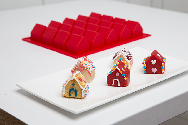 Backformen von Konstantin Slawinski aus Silikon, Kuchen Häuser für Weihnachten, backen, 